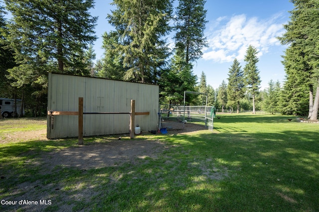 13 Park Dr, Spirit Lake, ID 83869 - view of yard with an outbuilding