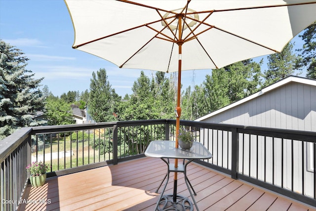 3203 N 12th St, Coeur Dalene, ID 83815 - view of wooden deck