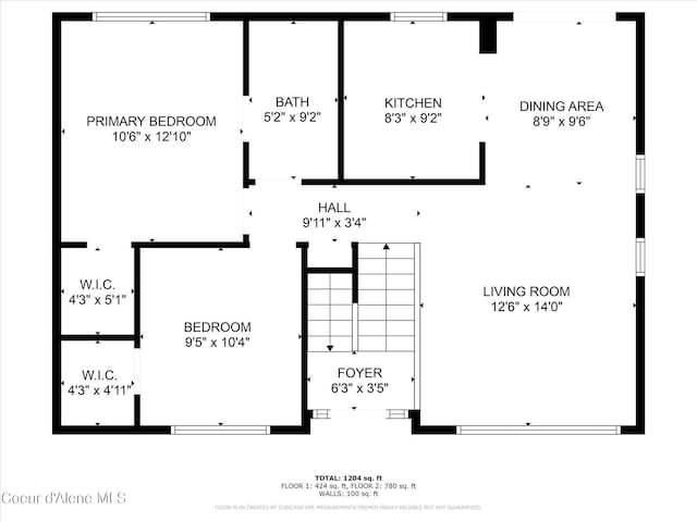 3203 N 12th St, Coeur Dalene, ID 83815 - view of floor plan / room layout