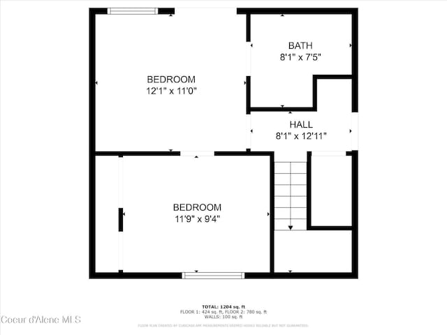 3203 N 12th St, Coeur Dalene, ID 83815 - view of room layout