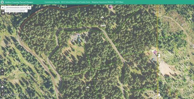 229 Henderson Lp, Kamiah, ID 83536 - aerial map of property and surrounding area