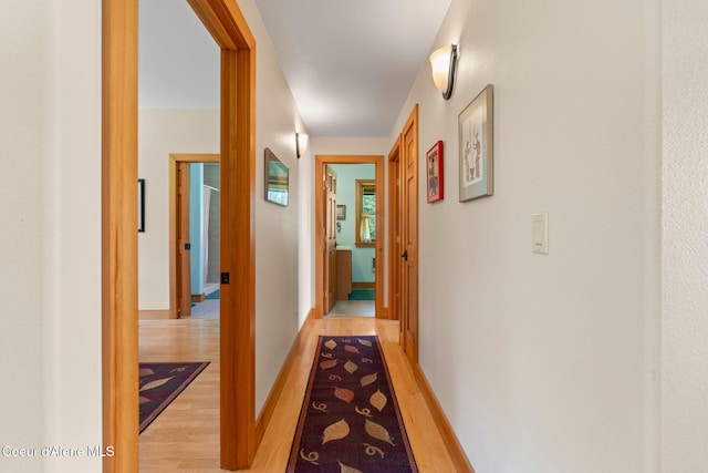 9307 Lakeshore Dr, Sagle, ID 83860 - corridor with light wood finished floors and baseboards