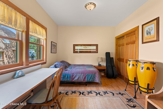 9307 Lakeshore Dr, Sagle, ID 83860 - bedroom with wood finished floors