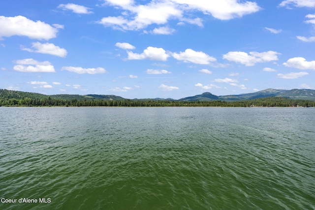 9307 Lakeshore Dr, Sagle, ID 83860 - water view with a mountain backdrop