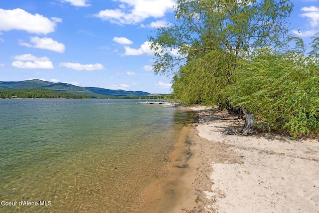 9307 Lakeshore Dr, Sagle, ID 83860 - water view with a mountainous background