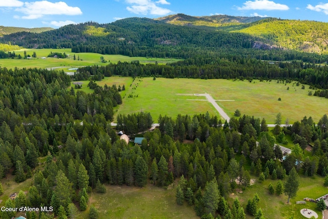 9307 Lakeshore Dr, Sagle, ID 83860 - bird's eye view of a mountainous background and a heavily wooded area