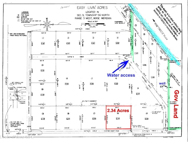 9307 Lakeshore Dr, Sagle, ID 83860 - parcel map
