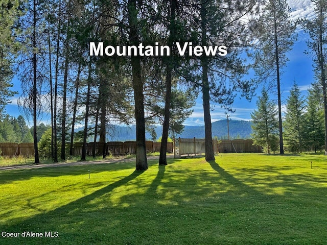 9307 Lakeshore Dr, Sagle, ID 83860 - view of yard featuring a mountain view