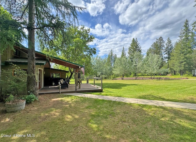 197 Berry Hl, Cocolalla, ID 83813 - surrounding community featuring a lawn and a deck