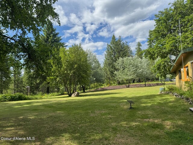 197 Berry Hl, Cocolalla, ID 83813 - view of green lawn featuring view of wooded area