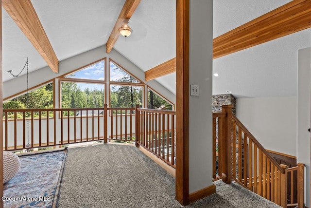 106 Stewart Dr, Blanchard, ID 83804 - unfurnished living room featuring carpet flooring, ceiling fan, and baseboards