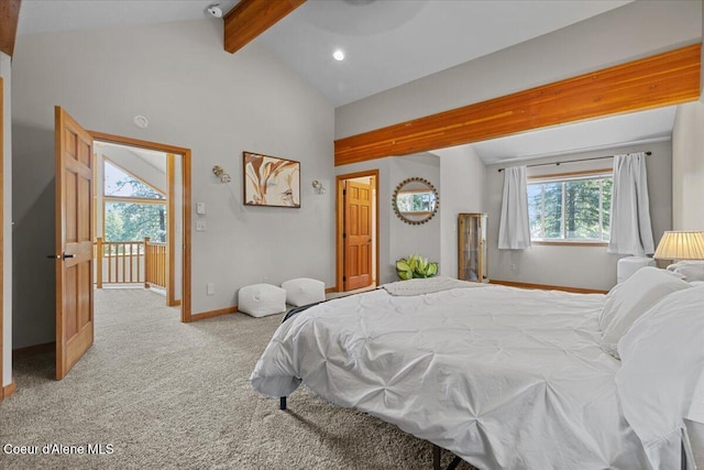 106 Stewart Dr, Blanchard, ID 83804 - carpeted bedroom featuring baseboards and recessed lighting