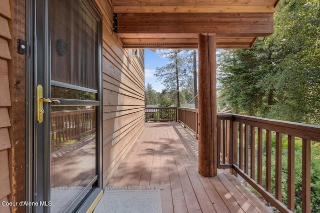 106 Stewart Dr, Blanchard, ID 83804 - view of wooden deck