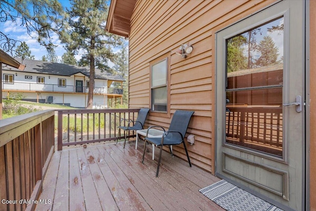 106 Stewart Dr, Blanchard, ID 83804 - view of wooden terrace