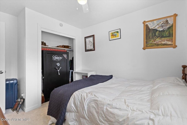 9670 N Meadow Way, Hayden, ID 83835 - bedroom featuring light colored carpet, a closet, and radiator heating unit