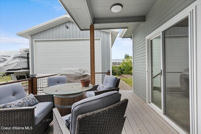 9670 N Meadow Way, Hayden, ID 83835 - view of wooden deck