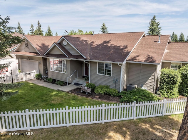 8846 N Clarkview Pl, Hayden, ID 83835 - ranch-style home with a garage and a shingled roof