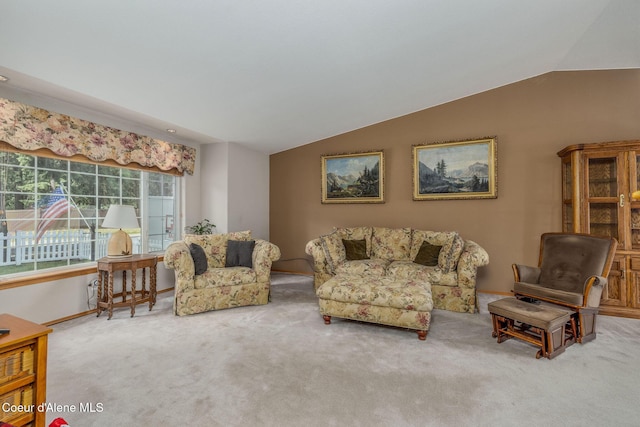 8846 N Clarkview Pl, Hayden, ID 83835 - carpeted living room featuring lofted ceiling