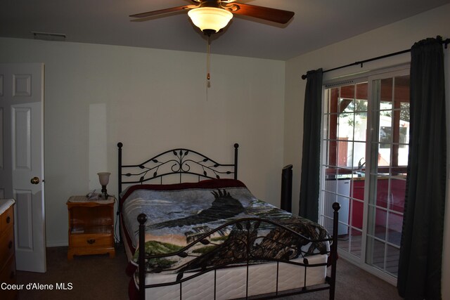 1406 Walnut, Sandpoint, ID 83864 - bedroom featuring carpet and ceiling fan