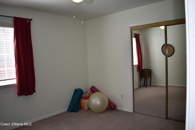 1406 Walnut, Sandpoint, ID 83864 - empty room with carpet, baseboards, and ceiling fan