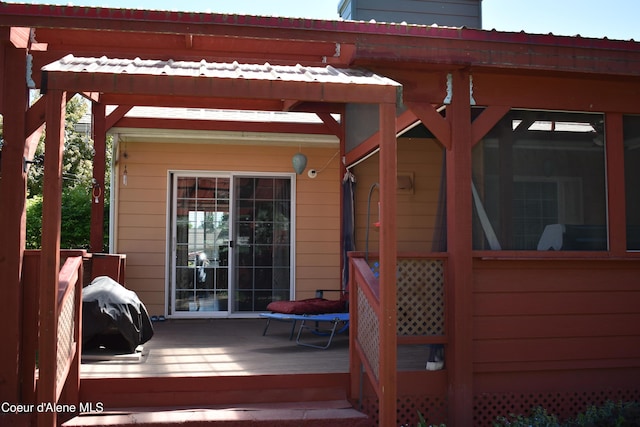 1406 Walnut, Sandpoint, ID 83864 - wooden deck featuring area for grilling