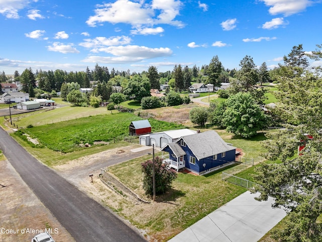 409 N 2nd St, Fairfield, WA 99012 - aerial view of property and surrounding area with a tree filled landscape