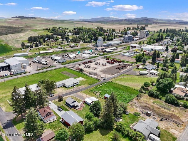 409 N 2nd St, Fairfield, WA 99012 - bird's eye view of a mountainous background