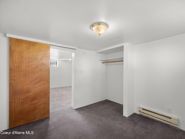 409 N 2nd St, Fairfield, WA 99012 - finished below grade area with a baseboard radiator and carpet flooring