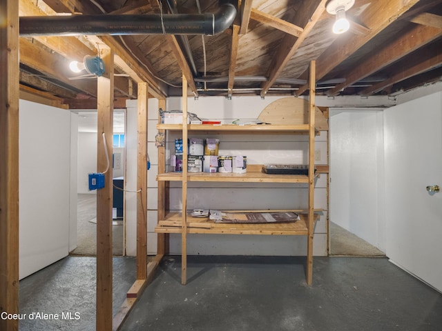 409 N 2nd St, Fairfield, WA 99012 - view of unfinished basement