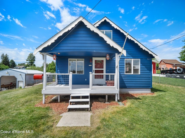 409 N 2nd St, Fairfield, WA 99012 - view of front of house featuring covered porch