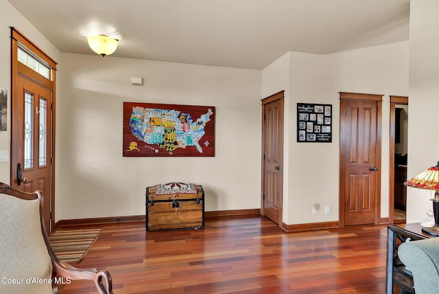 14774 N Pristine Cir, Rathdrum, ID 83858 - foyer entrance with wood finished floors and baseboards