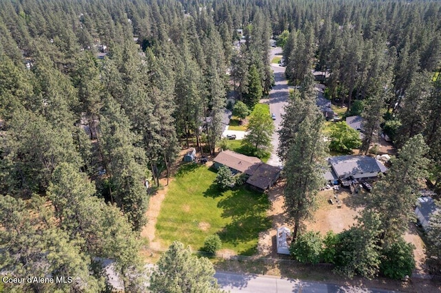 201 S Sequoia Ct, Post Falls, ID 83854 - aerial view of property's location with a heavily wooded area