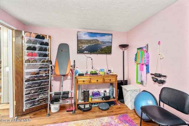 201 S Sequoia Ct, Post Falls, ID 83854 - office space featuring wood finished floors and a textured ceiling