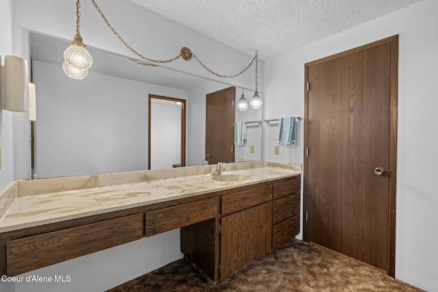 1995 Long Rd, Plummer, ID 83851 - bathroom featuring vanity and a textured ceiling