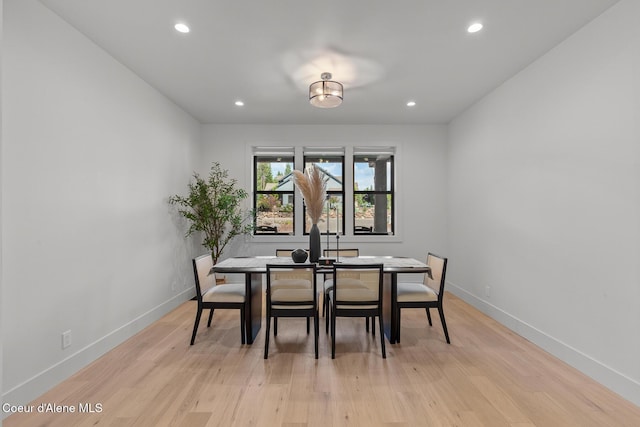 11733 N Blue Jay Loop, Hayden, ID 83835 - dining area featuring light wood-style flooring, recessed lighting, and baseboards