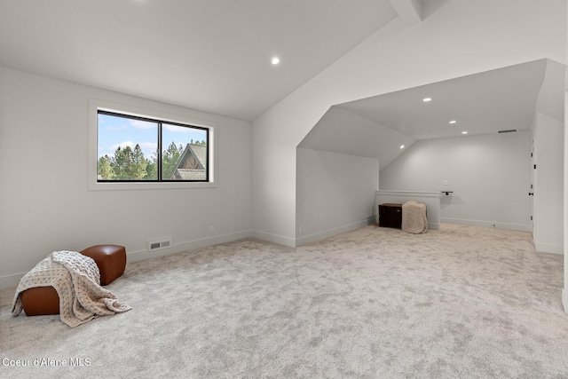 11733 N Blue Jay Loop, Hayden, ID 83835 - additional living space featuring vaulted ceiling, recessed lighting, carpet flooring, and baseboards