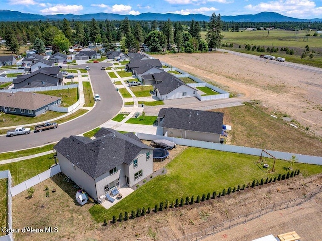 16171 N Hadley Loop, Rathdrum, ID 83858 - aerial view of residential area with a mountain backdrop