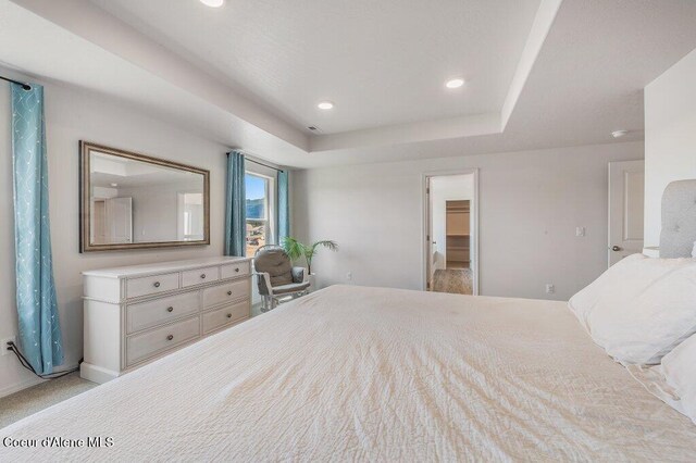 16171 N Hadley Loop, Rathdrum, ID 83858 - bedroom with a raised ceiling, recessed lighting, and baseboards