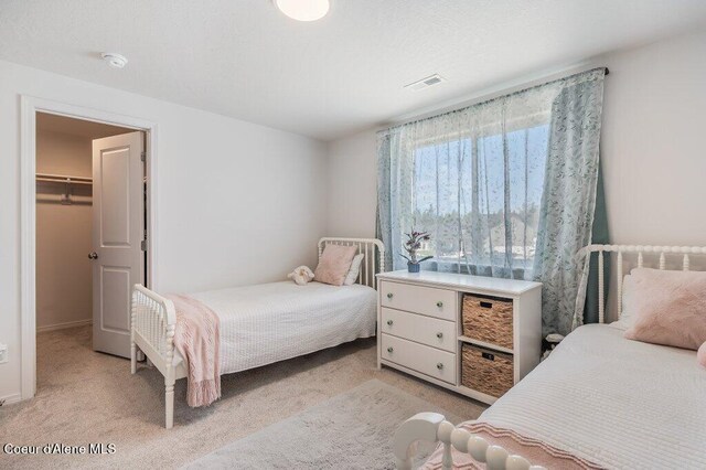 16171 N Hadley Loop, Rathdrum, ID 83858 - bedroom with light colored carpet and a walk in closet