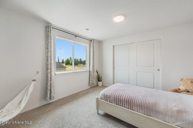 16171 N Hadley Loop, Rathdrum, ID 83858 - bedroom with carpet, a closet, and baseboards
