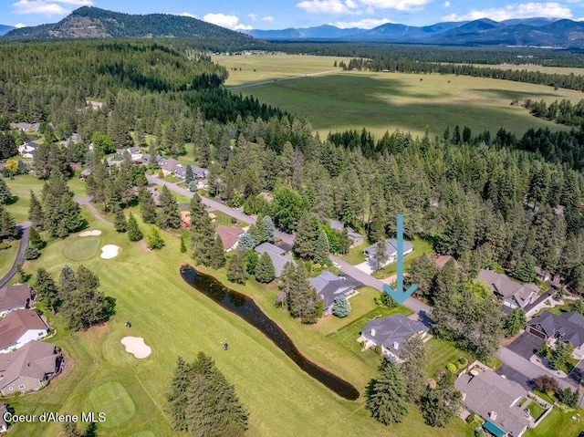21013 N Circle Rd, Rathdrum, ID 83858 - view of property location featuring mountains, a golf course, and nearby suburban area