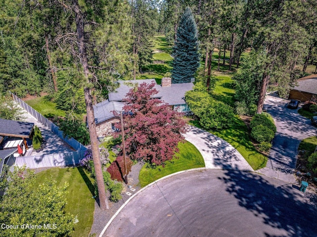 3593 W Fairway Dr, Coeur Dalene, ID 83815 - view from above of property