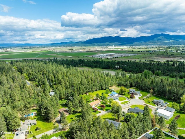 8416 N Haye Ln, Newman Lake, WA 99025 - drone / aerial view of a mountain backdrop