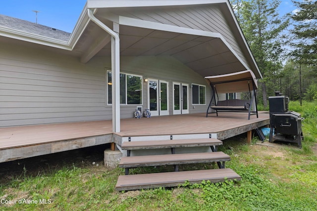 53 Koyokuk Trl, Spirit Lake, ID 83869 - view of wooden deck