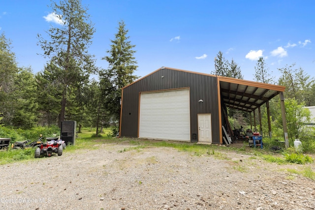 53 Koyokuk Trl, Spirit Lake, ID 83869 - detached garage featuring driveway
