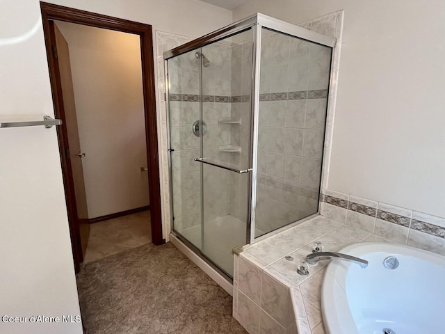 11019 W Crystal Bay Rd, Post Falls, ID 83854 - bathroom featuring a shower stall and a garden tub