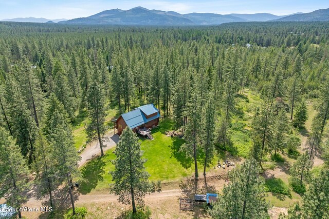 2609 W Seasons Rd, Athol, ID 83801 - bird's eye view of a forest and a mountain backdrop
