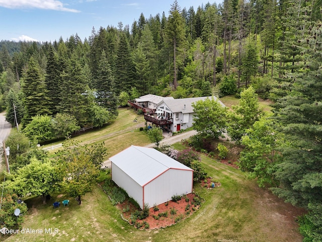 26370 S Hinds Dr, Saint Maries, ID 83861 - aerial view of property and surrounding area featuring a heavily wooded area