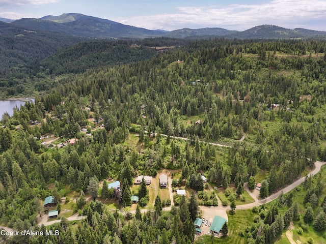 26370 S Hinds Dr, Saint Maries, ID 83861 - view of property location with a heavily wooded area and a mountain backdrop