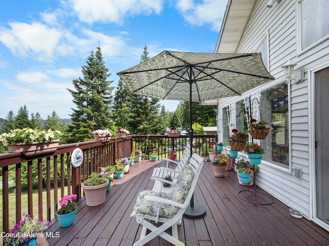 26370 S Hinds Dr, Saint Maries, ID 83861 - view of wooden terrace
